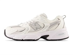 New Balance white/silver metallic 530 sneaker